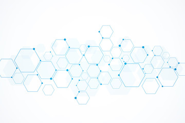 abstract hexagon background , technology polygonal concept