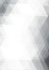 Poster - Abstract subtle black-and-white background textured by triangles. Vector graphic pattern