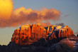 Brenta Dolomites in sunset light, Italy, Europe