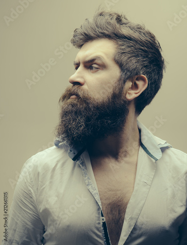 Beard And Mustache Care Product Man Brutal Bearded Hipster