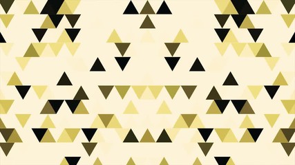 Poster - Minimal background of colorful moving triangles background. Triangles Abstract Background Animation Seamless Loop.