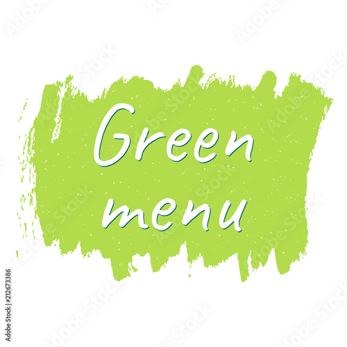 green menu vegan eco