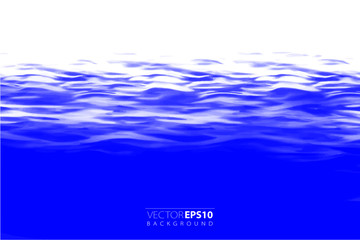 Poster - Vector backgroud. Realistic water surface illustration.
