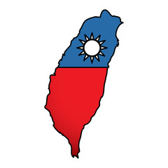 Sticker - Taiwan flag design