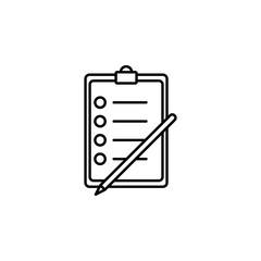 Poster - tests icon. Element of education icon for mobile concept and web apps. Thin line tests icon can be used for web and mobile