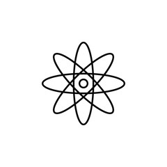 atoms icon. Element of education icon for mobile concept and web apps. Thin line atoms icon can be used for web and mobile