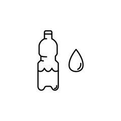Poster - bottle of water icon. Element of food and drinks icon for mobile concept and web apps. Thin line bottle of water icon can be used for web and mobile. Premium icon