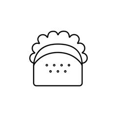 Poster - a sandwich icon. Element of food and drinks icon for mobile concept and web apps. Thin line a sandwich icon can be used for web and mobile. Premium icon