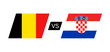 © RATOCA - Belgium vs Croatia flags