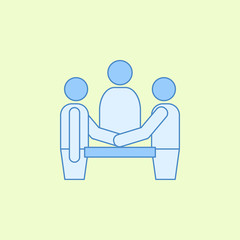 Poster - debates in the presidential election field outline icon. Element of elections icon for mobile concept and web apps. Field outline debates in the presidential election icon