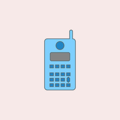 Poster - generation of narrow mobile phones field outline icon. Element of generation icon for mobile concept and web apps. Field outline generation of narrow mobile phones icon