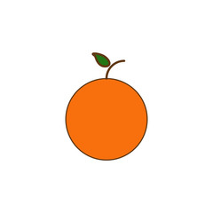 Poster - orange colored icon. Element of fruits and vegetables icon for mobile concept and web apps. Colored orange icon can be used for web and mobile. Premium icon