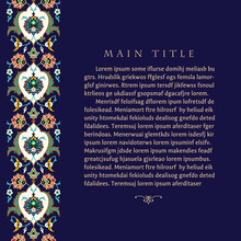 Arabic Floral Template.