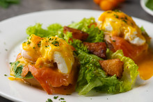 Benedict Egg With Salmon And Poached Egg