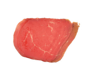 Wall Mural - Sliced ham isolated