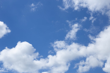 Beautiful blue sky with cloudscape