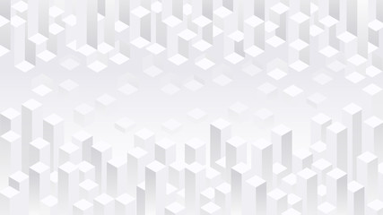 white geometric blocks background