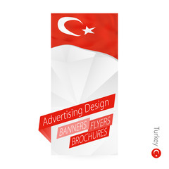 Wall Mural - Vector abstract banner template for Turkey.