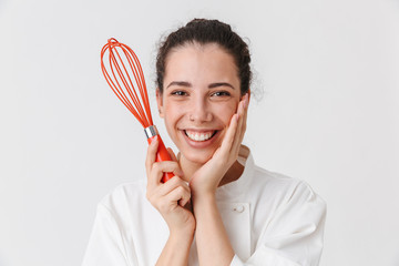 Canvas Print - Portrait of a lovely young woman cook