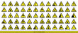 Collection of warning signs. Set of safety signs. Caution signs. Signs of danger and alerts.