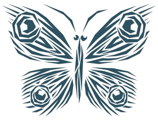 Wall Mural - Symbol of butterfly.