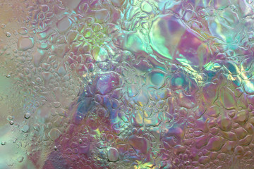 Multicolor Water Oil Mixed Droplets 2