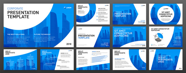 business powerpoint presentation design templates set. use for keynote presentation background, broc