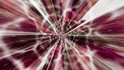Wall Mural - Traveling inside a wormhole in deep space (Loop).