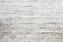 Abstract Background Of Whitewashed Brick Wall