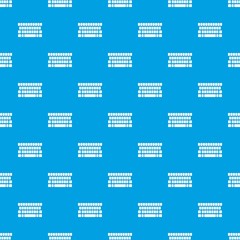 Poster - Keyboard pattern vector seamless blue repeat for any use