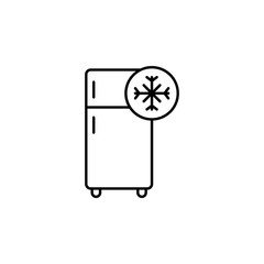 Aufkleber - refrigerator sign icon. Element of automation icon for mobile concept and web apps. Thin line refrigerator sign icon can be used for web and mobile. Premium icon