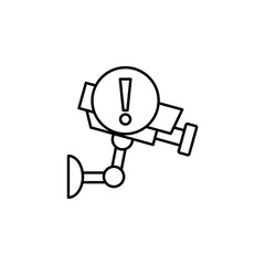 Aufkleber - surveillance camera sign icon. Element of automation icon for mobile concept and web apps. Thin line surveillance camera sign icon can be used for web and mobile. Premium icon