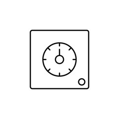 Poster - mechanical time icon. Element of automation icon for mobile concept and web apps. Thin line mechanical time icon can be used for web and mobile. Premium icon