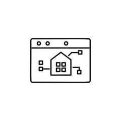 Aufkleber - smart home control icon. Element of automation icon for mobile concept and web apps. Thin line smart home control icon can be used for web and mobile. Premium icon