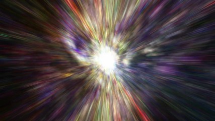 Wall Mural - Traveling through star fields and supernova in deep space (Loop).