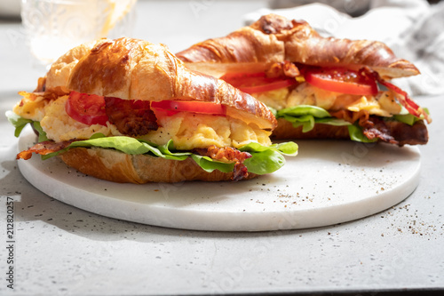 Blt Bacon Lettuce Tomato Sandwich Croissant Wall Mural Wallpaper Murals Azurita