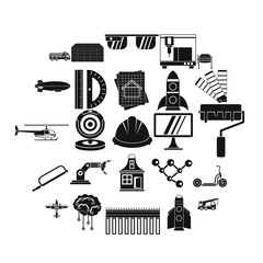 Poster - Graphics icons set. Simple set of 25 graphics vector icons for web isolated on white background