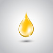 Gold drop of oil essence.