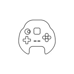 Poster - gaming console icon. Element of cybersport icon for mobile concept and web apps. Thin line gaming console icon can be used for web and mobile