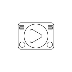 Poster - game console icon. Element of cybersport icon for mobile concept and web apps. Thin line game console icon can be used for web and mobile