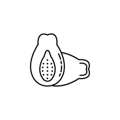 Poster - avocado dusk style icon. Element of fruits and vegetables icon for mobile concept and web apps. Dusk style avocado icon can be used for web and mobile