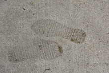 Sidewalk Shoeprints 1