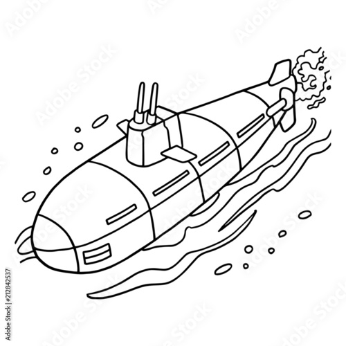 Рисунок подводная лодка карандашом для детей