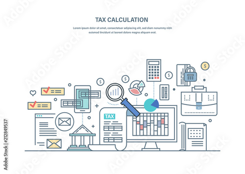Financial Tax Calculations Accounting Research Counting Profit