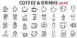 © kumdinpitak - coffee icons set. Big pack