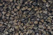 © ADDICTIVE STOCK - Dried chopped stacked firewood logs