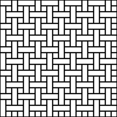 Poster - seamless pattern weave line stripe, vector texture weave fabric stripes, national ethno folk background