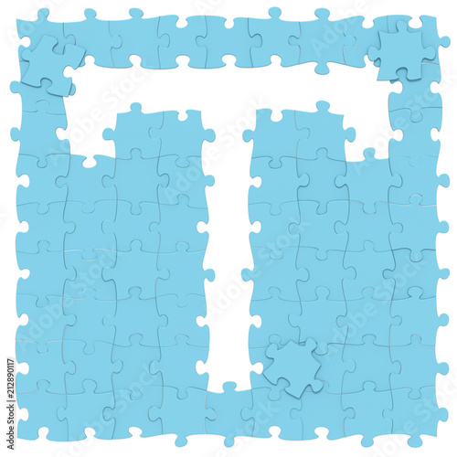 Jigsaw Puzzles Blue Color Assembled Like Capital Letter T On White Background Puzzle Letters May Be Seamless Connected Along Borders 3d Rendered Font Image Stock Illustration Adobe Stock Jigsaw Puzzles Blue Color Assembled Like Capital Letter T On White Background Puzzle Letters May Be Seamless Connected Along Borders 3d Rendered Font Image Stock Illustration Adobe Stock