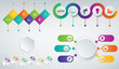 © switchpipi - 3D Infographics templates set. Business presentation concept. Vector