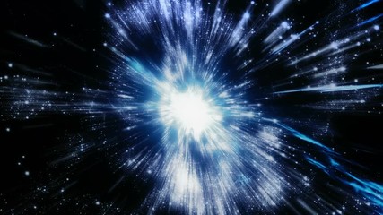 Wall Mural - Traveling through star fields in deep space (Loop).